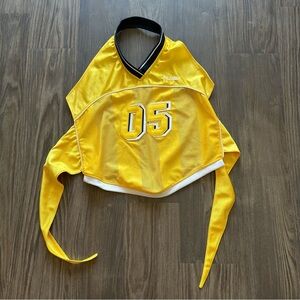 FUBU backless polo halter top